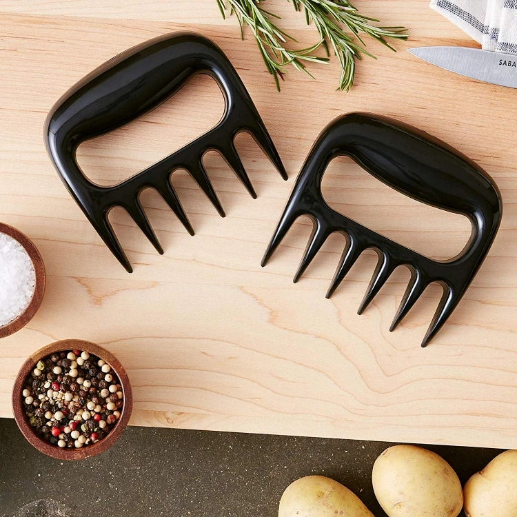 BBQ Tool Shredding Handling & Carving Food Plastic Beer Meat Claws Pulled Pork Shredder Claws with Sharp Plastic Blades