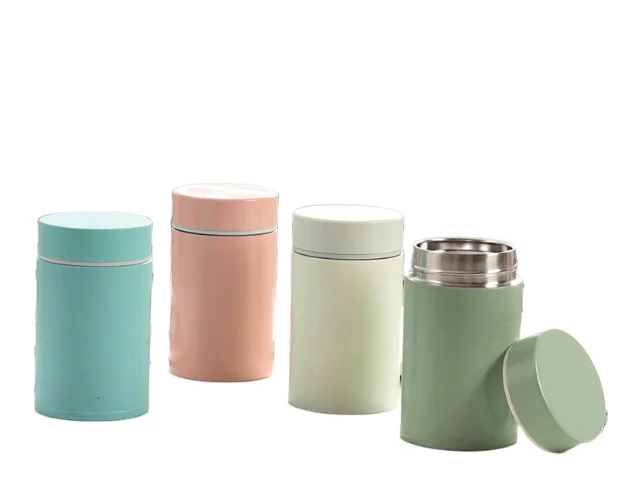 Новая модная легкая портативная кастрюля Tremella 260 мл с двойными стенками из нержавеющей стали термос для детского питания банка