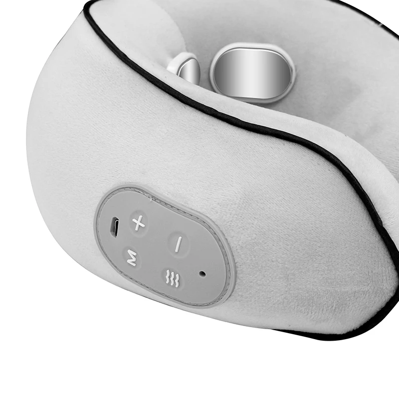 Smart 9 levels of intensity, constant temperature hot compress 4 Massage Heads Heating Massage U-Shape Memory Foam Travel Pillow