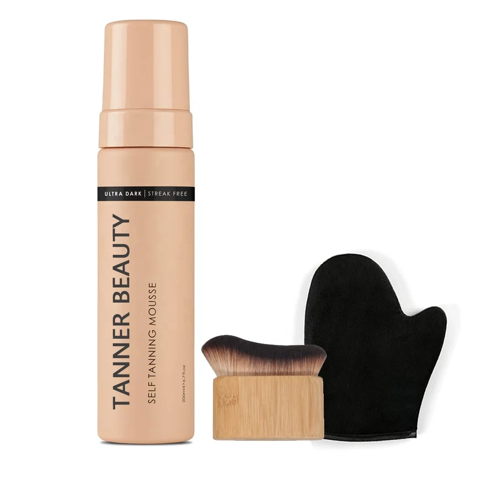 Private Label Face Tan Gloves For Tanning Express One Hour Tan Mousse