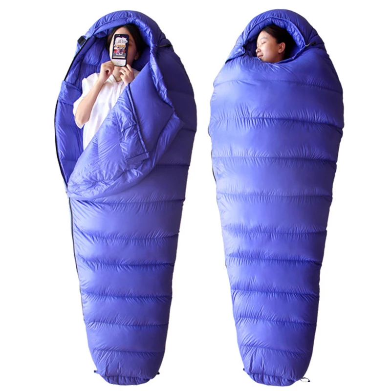 Winter Duck Down Sleeping Bag Ultralight Portable Sleeping Bag Road Trip Camping Sleeping Bag