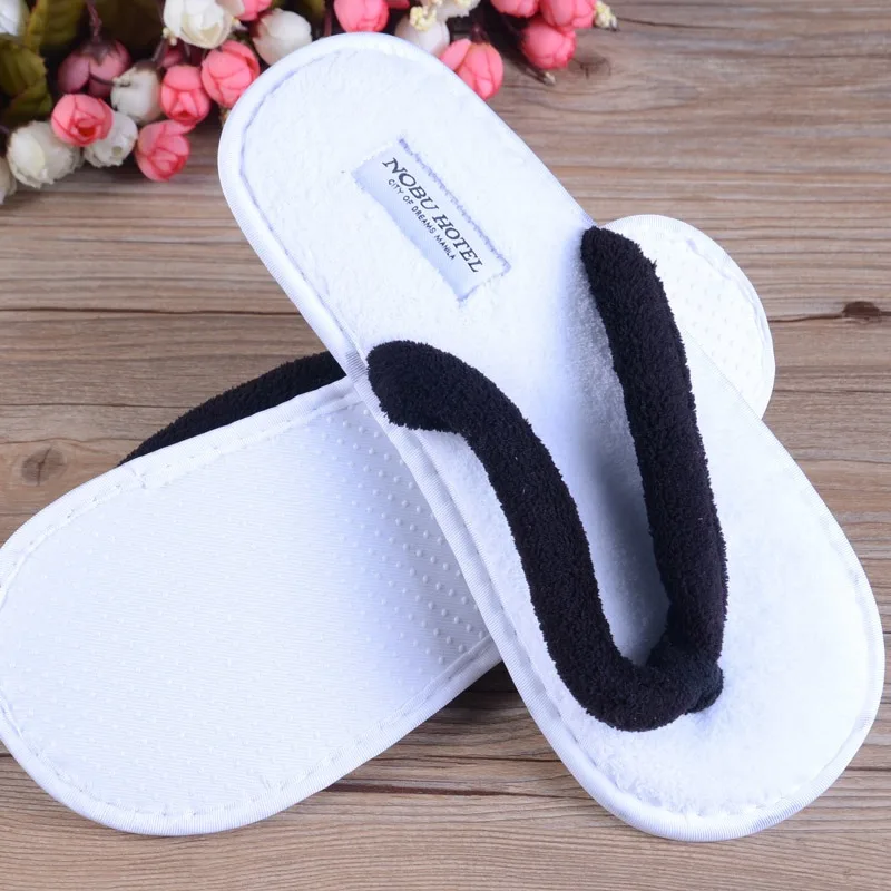 Disposable slippers for pedicure flip flops hotel guest slippers
