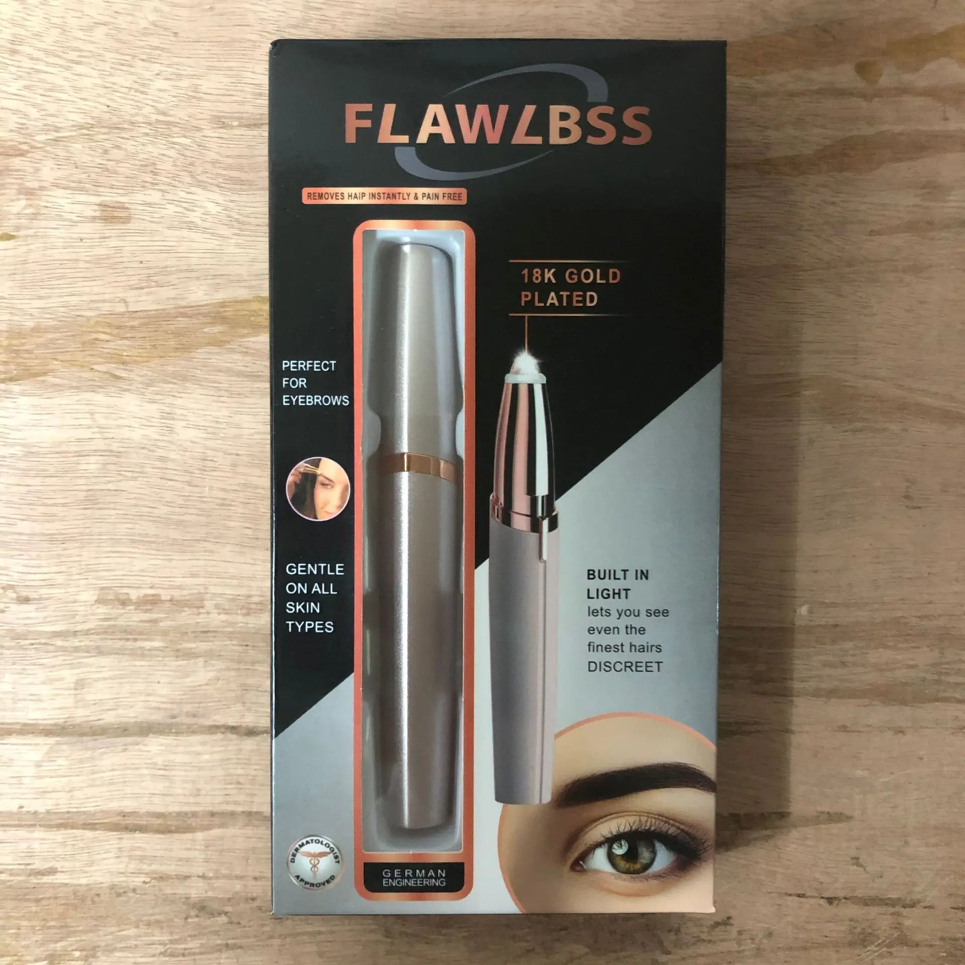 2022 HongYu Lady Beauty Personal Care Facial Hair Removing Electrical Painless Eyebrow Trimmer Shaver USB charging model