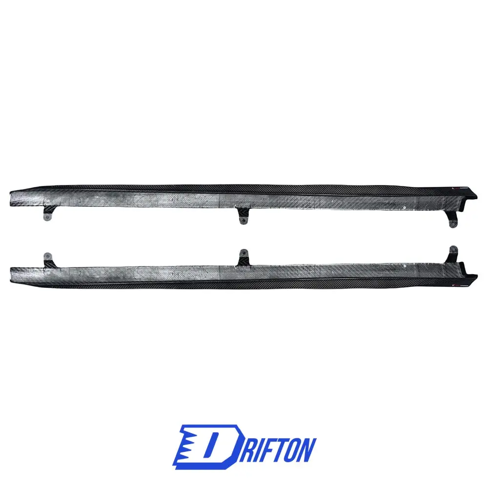 TAKD Style Dry Carbon Fiber Side Skirt For BMW G60 New 5 Series BodyKit