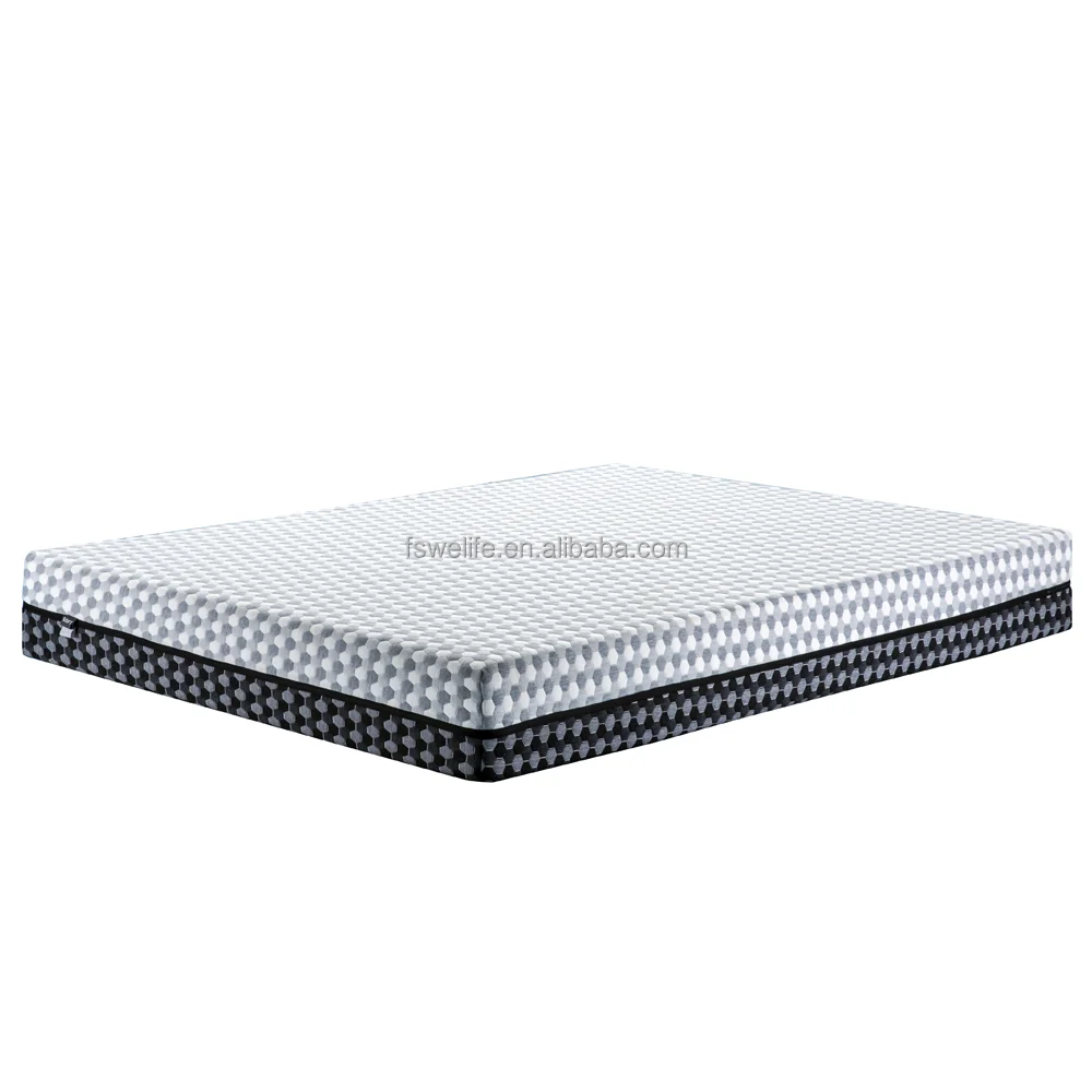 Double side Sleeping gel memory foam comfortable compressed Hypo-allergenic mattress roll up cooling mattresses