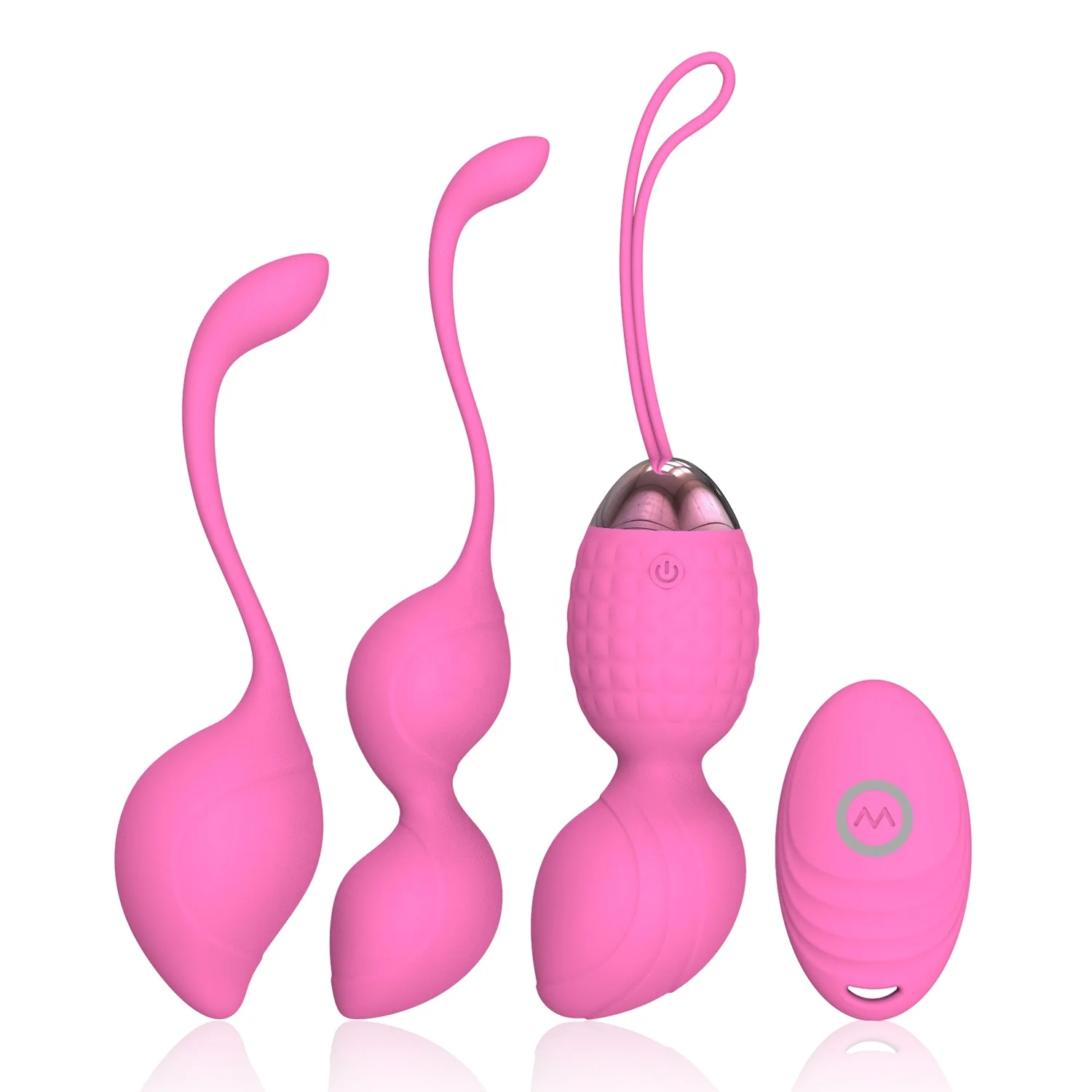 
Yetrun Amazon Hot sell 2 in 1 Love Eggs Beginners And Tightening Vibrator Egg women toys Ben Wa Balls Sets 