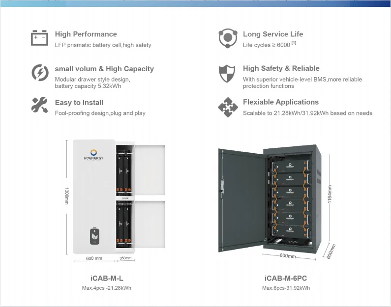 Hoenergy 10.64kWh low-voltage  household energy storage lithium battery