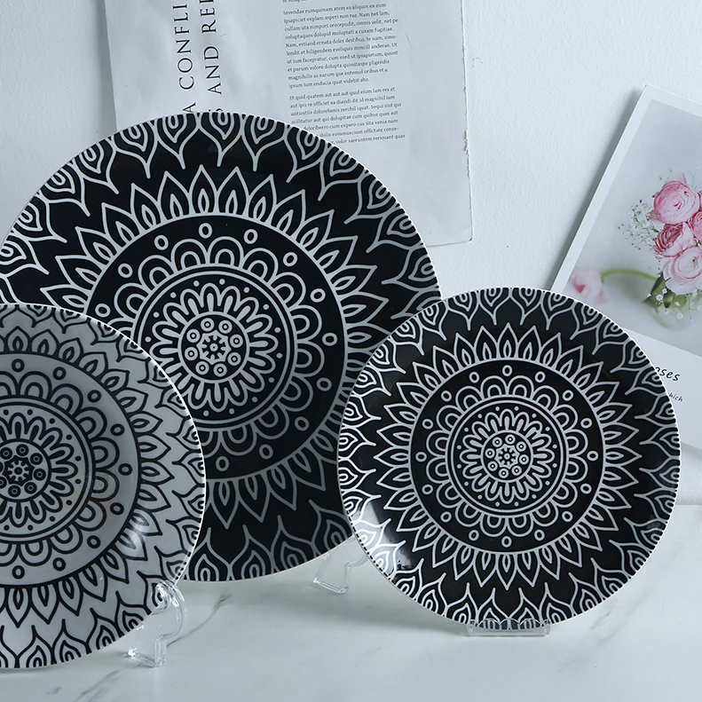  nordic plate set ceramic dinner plates bowl