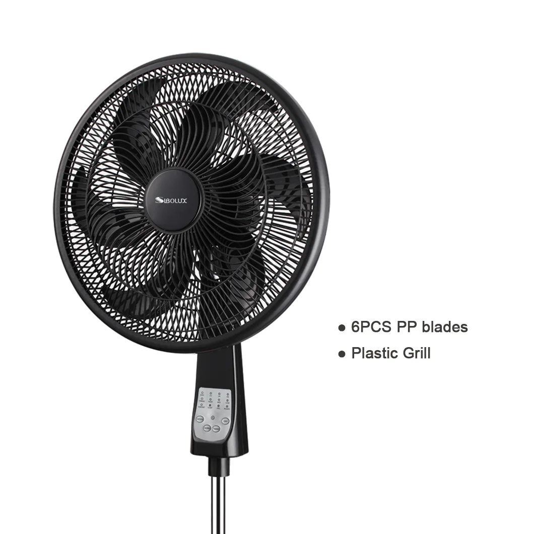 2023 New Arrival AC Operated Wide Oscillation 3 speeds remote control 85w Powerful cooling standing 18 inch Pedestal  fans