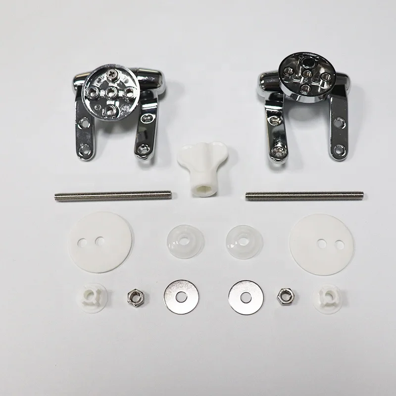 Seat Zinc Alloy Toilet Hinges Bathroom Mountings Top Durable Universal Fittings Easy Install for Toilet Replacement Parts