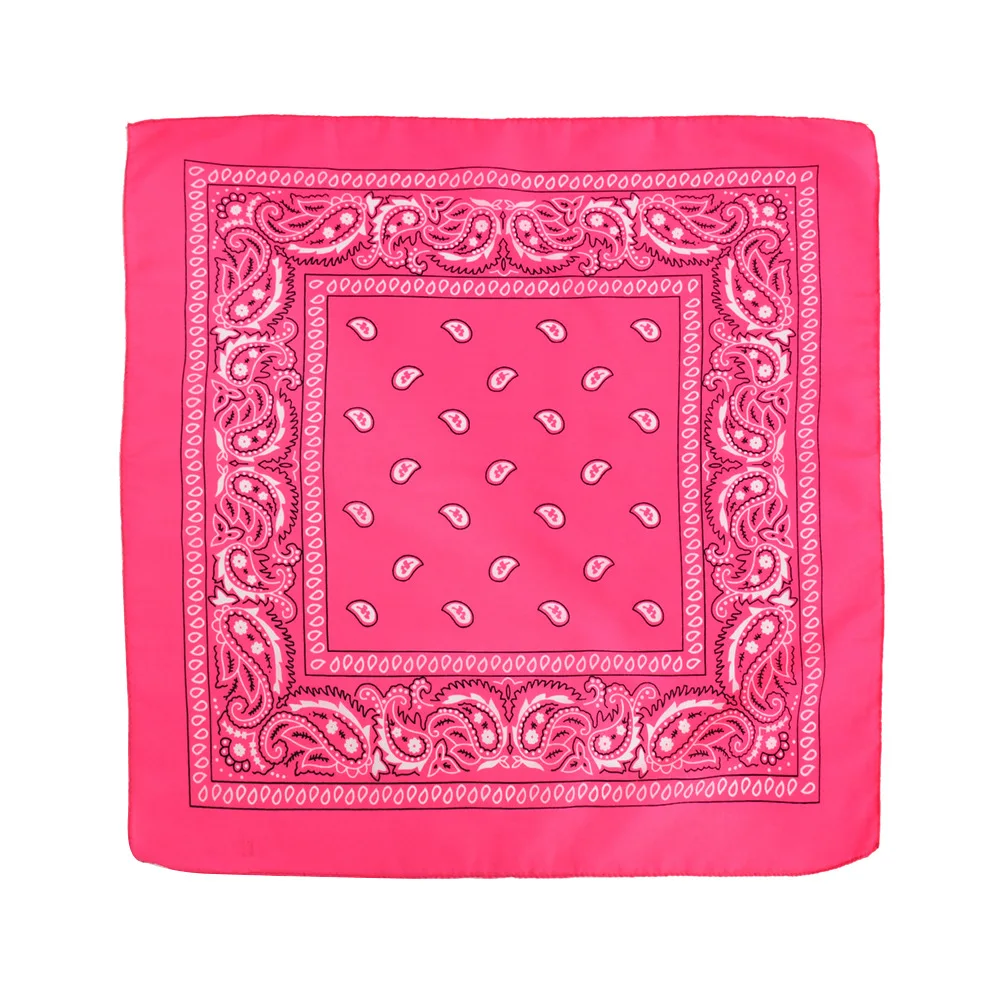 Custom Logo Fans Cotton Bandana Square Customized Factory Double Print Bandana cotton bandana square