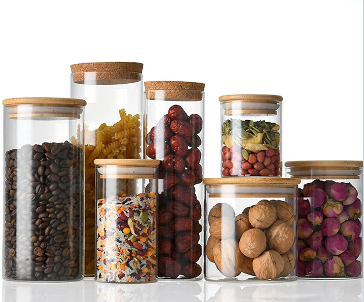 Wholesale Kitchen Food Decorative Empty Glass Storage With Silicone Honey Jelly Jam Storage Glass Jars with Lids and Box