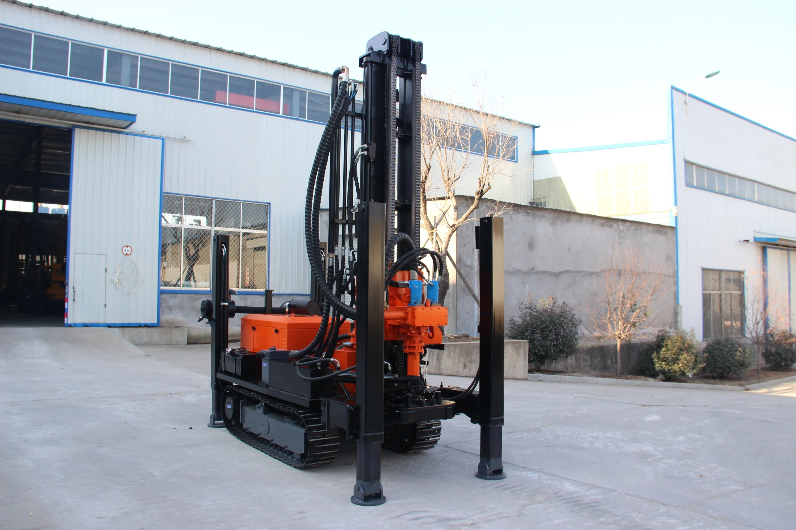 180m crawler diesel engine water well drilling rig drilling rig mining drilling rig ex-factory price
