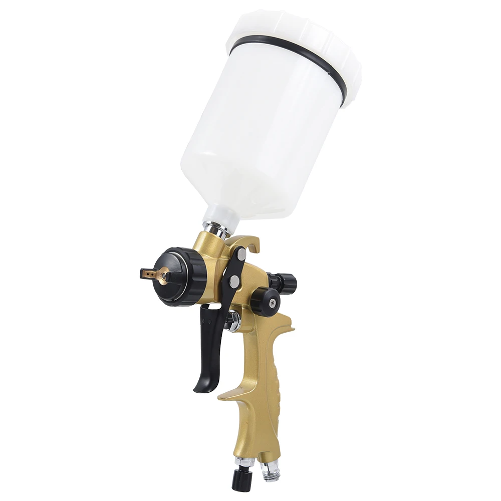 High Quality HVLP Spray Gun E520 Painting Gun 1.3mm Nozzle Water Based Professional Gold Air Spray Gun Airbrush For Car