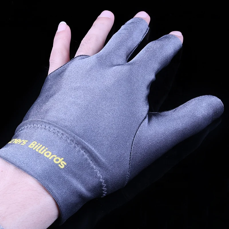 High quality snooker pool left hand open three finger glove billiard accessories