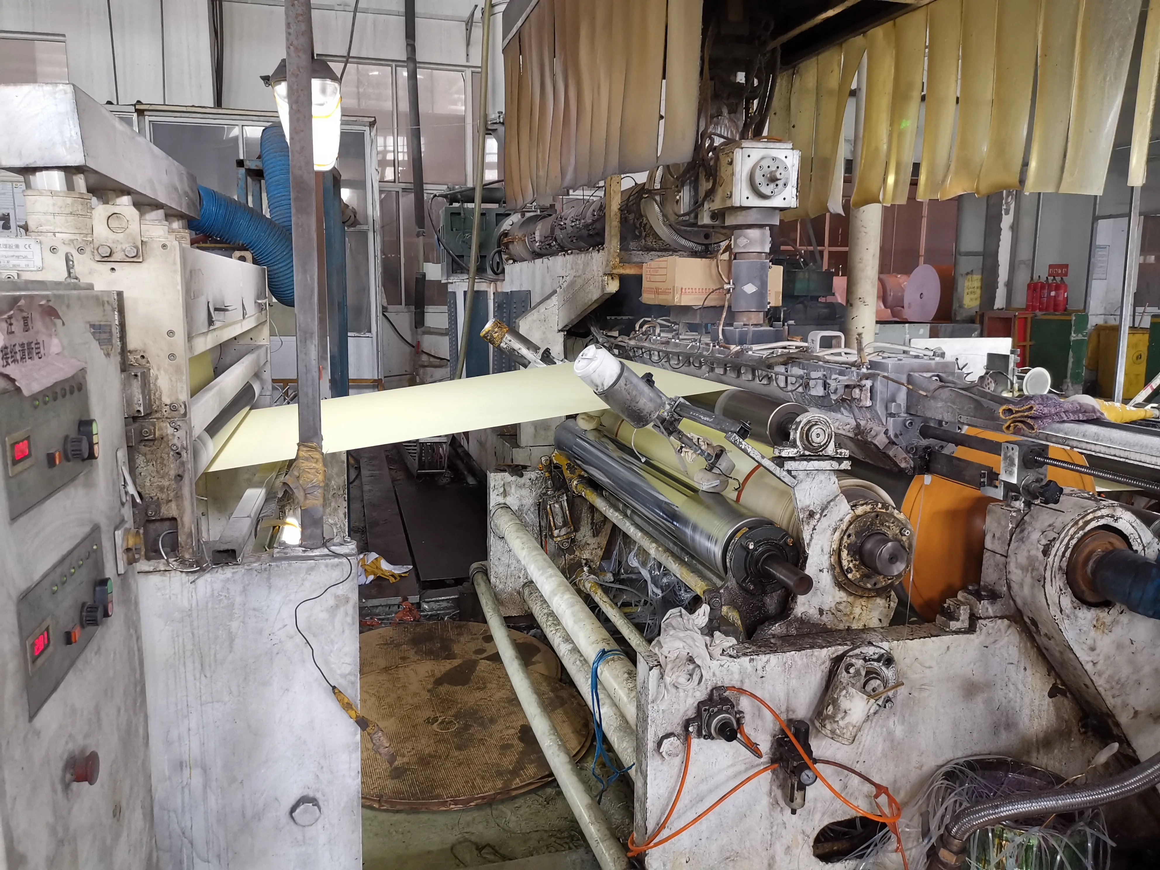 75 micron single side blue PET release film glassine silicone coated paper