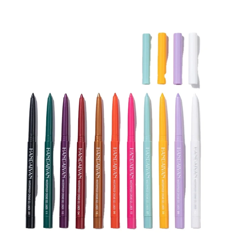 20 Colors Color Eyeliner Quick-Drying Eyebrow Pencil Sweat-Proof Eyeliner Extremely Fine