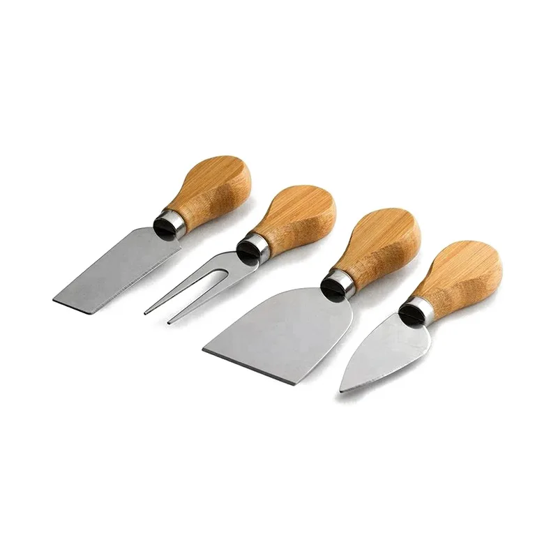 2022 EU & US top seller Large Bamboo Cheeses board and cheese Charcuterie wood plate Board Set with 4 Knives