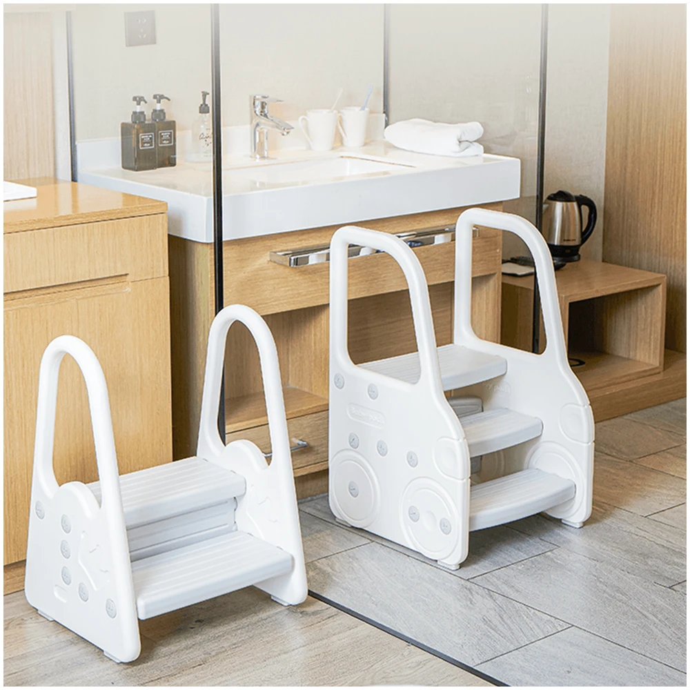exercise toddler baby wooden acrylic plastic kitchen helper learn tower bath toilet the baby step stool for kids foldable