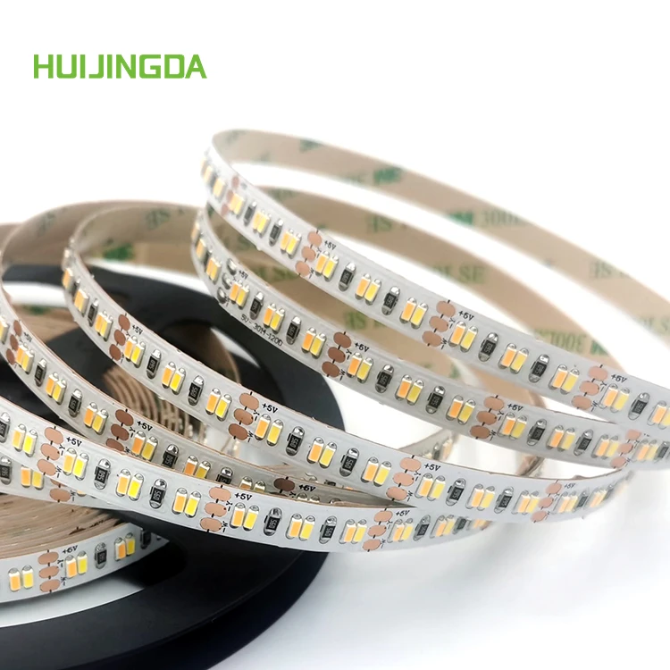 wholesale DC5V 3014 SMD 8mm PCB 240leds/m two color Flexible led strip dimmer/Smart strips