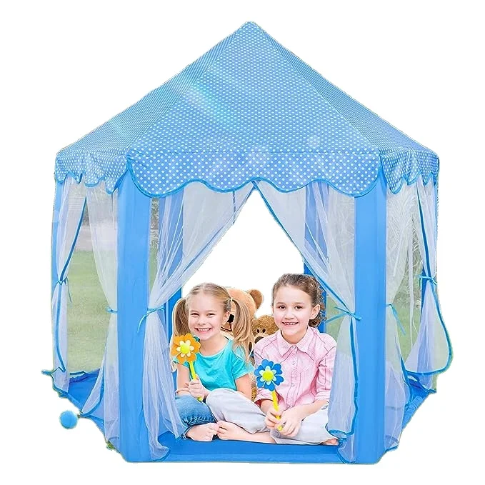 Factory Wholesales Perfect Quality Colorful Inflatable Toy Kids-Teepee-Tent With Lights Polyester Kids Tent