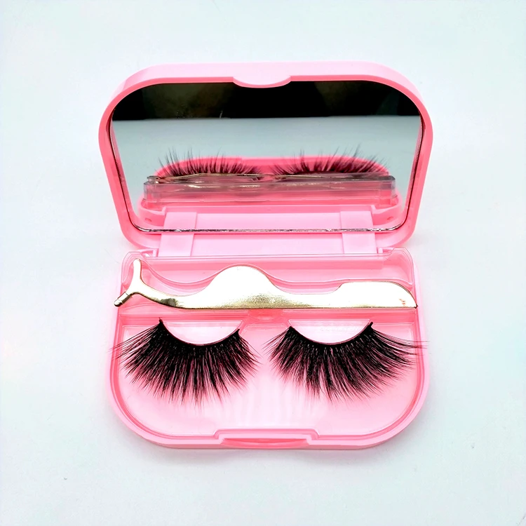 Пользовательские пустые Lashcase модные Несколько ресниц коробка Led свет зеркало Чехлы Набор Роскошная лампа Lashbox упаковка с