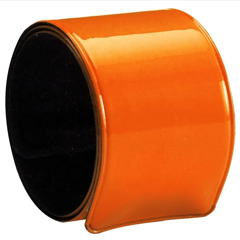 custom logo road identified luminous neon slap bracelet