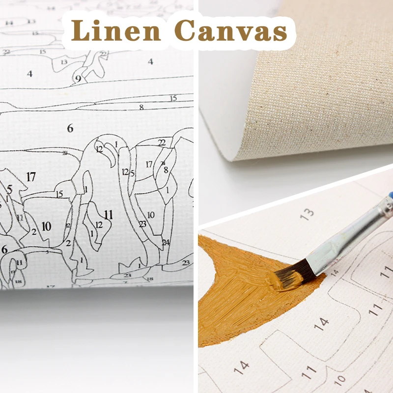 Painting by Numbers for Adults Pretty Girl in White Dress Flowers Series 40x50cm Customized Painting By Numbers Bedroom Decor