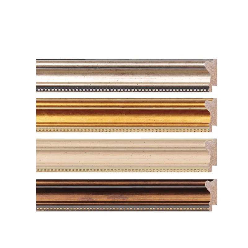 Top Fashion Creative Style Gold And Silver Foil Stamping PS Frame Moulding China