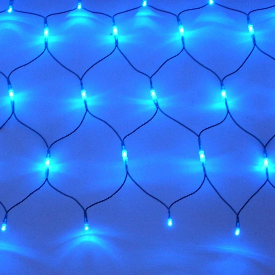 WTL IP68 Waterproof LED Net String Lamp Outdoor Decoration Solar Garden Decorative Lighting Decor Christmas Lights
