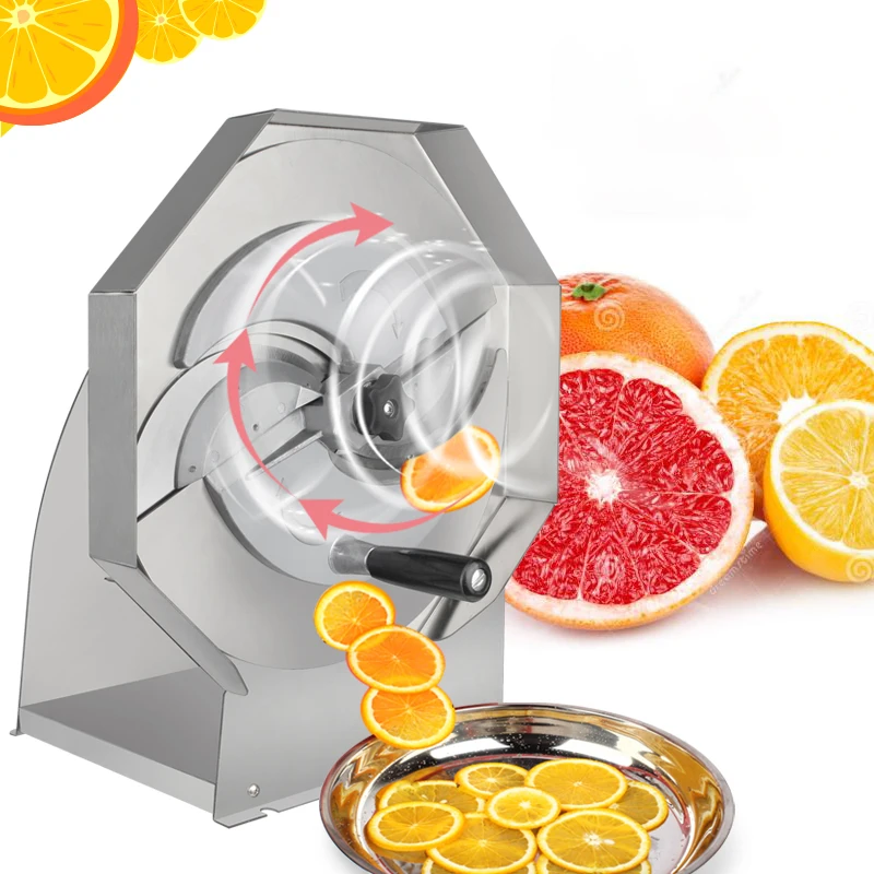 One-way cutting Stainless steel food grade blade Commercial use food and fruit slicer