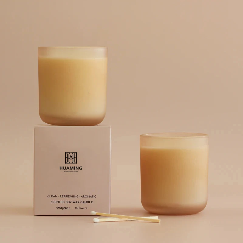 Luxury Organic New Portable Private Label Candle Home Fragrances Diffuser Gift Set Scented Candles With Crystals And Meaning