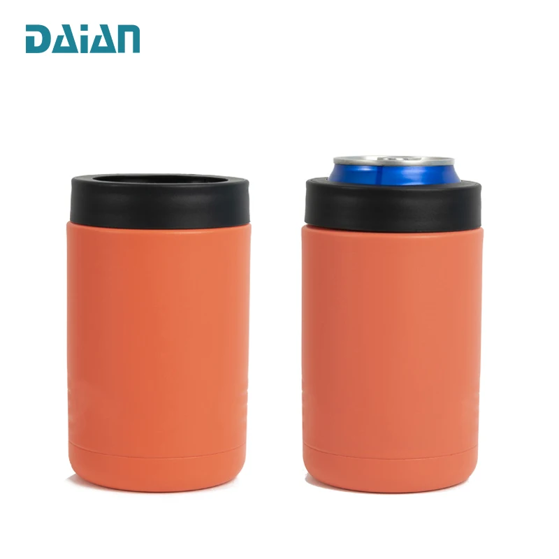 12oz Double Wall Insulated Can Holder Eco-friendly Stainless Steel Can Cooler