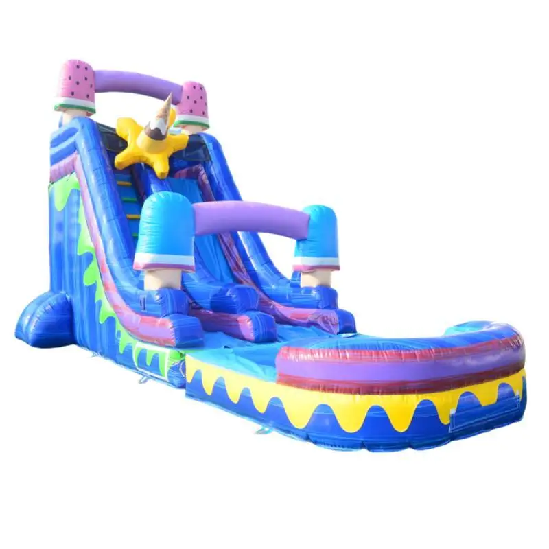 Popular Water Slide Commercial Swimming Pool Water Slide Inflatable Bounce House For Children