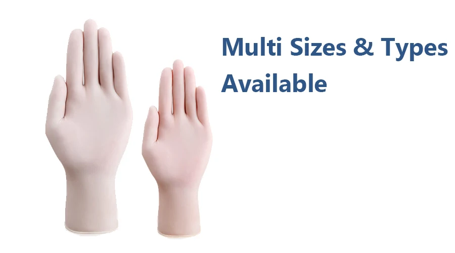 Natural White Medecal Latex Examination Glovees Factory Price Guantes Medicos de Examen de Latex Made from Malaysia Wholesale