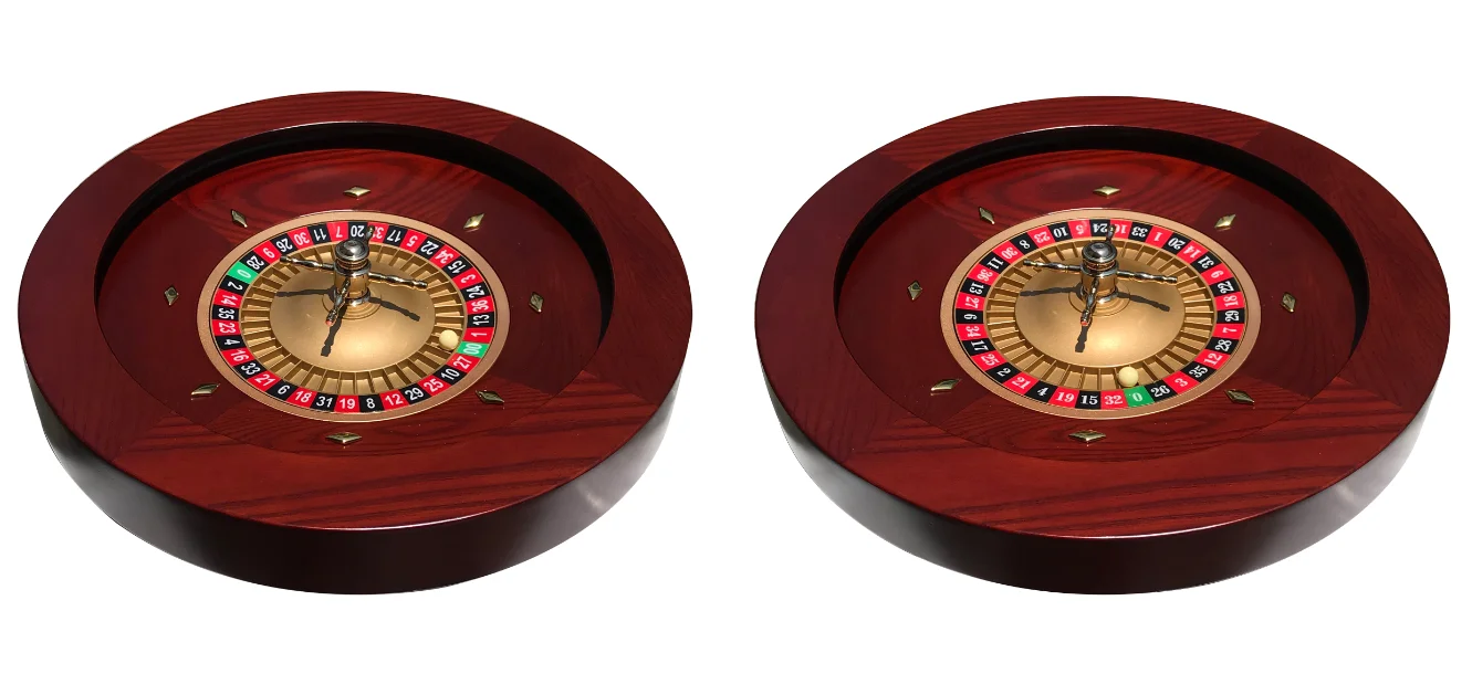 Senior Casino Professional 20inch Wood Roulette Wheel Roulette Game For Casino Entertainment