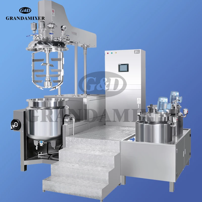High quality Body Lotion,Cosmetic Ointment Vacuum Homogenizing Emulsifier/mixing Machine/mixer/mixing Tank With Heating