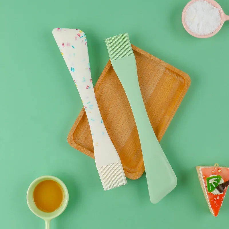 2 in 1 Spatula and Brush Silicone Pastry Food Brush Cake Spatula