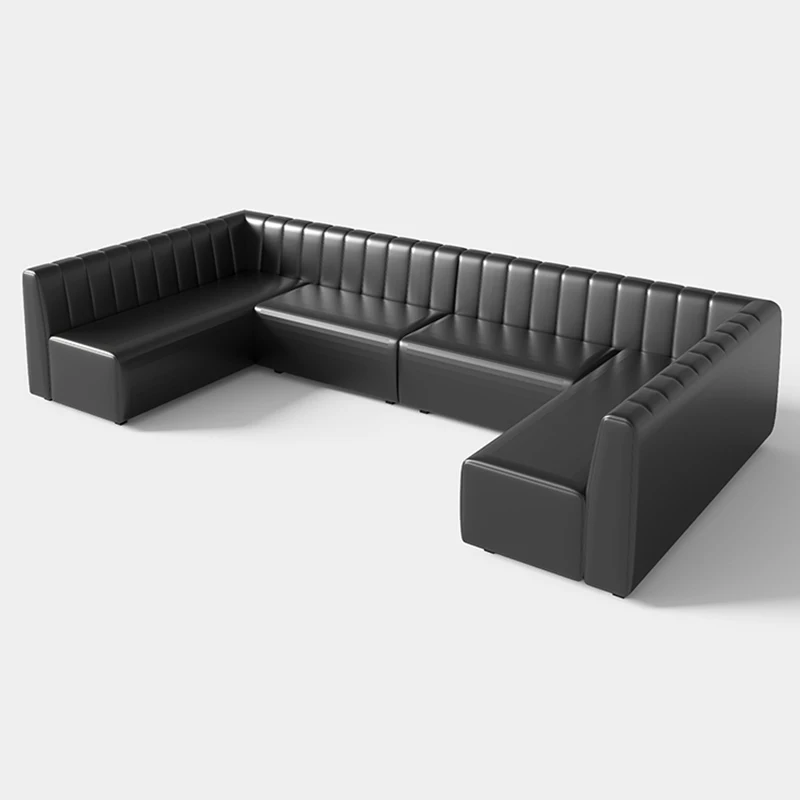 Modern KTV Table Set PU Leather Bar Sofas Tables Chairs for Dining and Kitchen for Hotels Nightclubs Restaurants