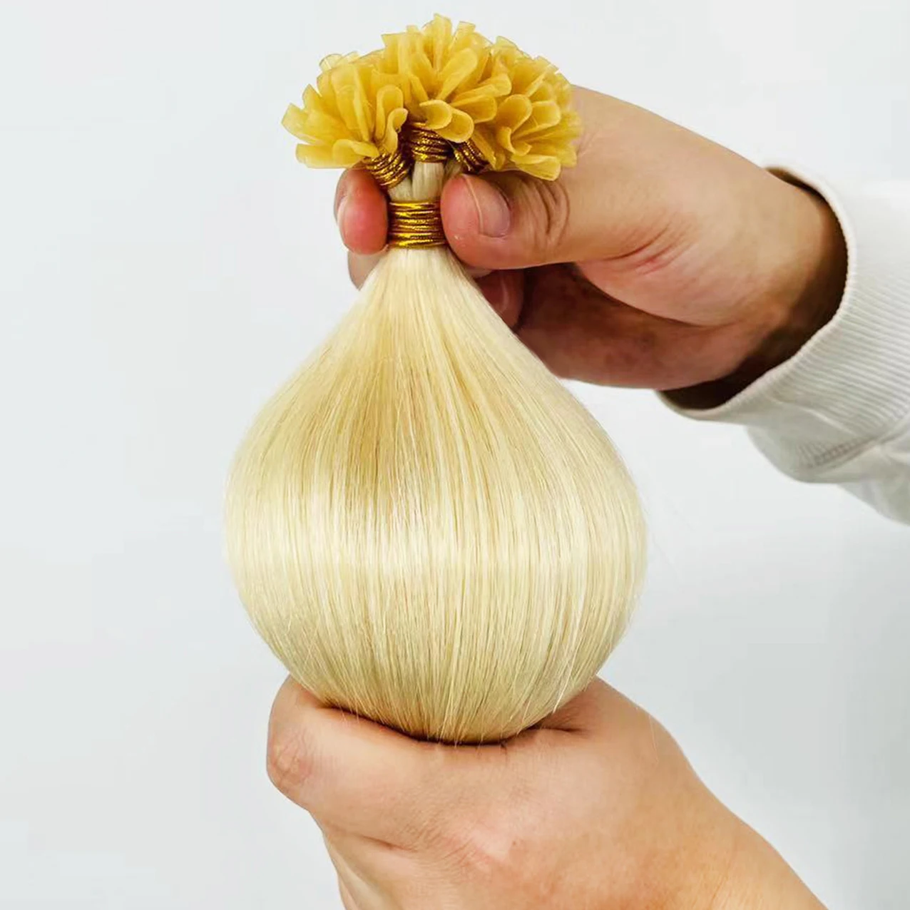 Factory raw I tip Indian natural human hair 100% extensions 1 gram wholesale India hair