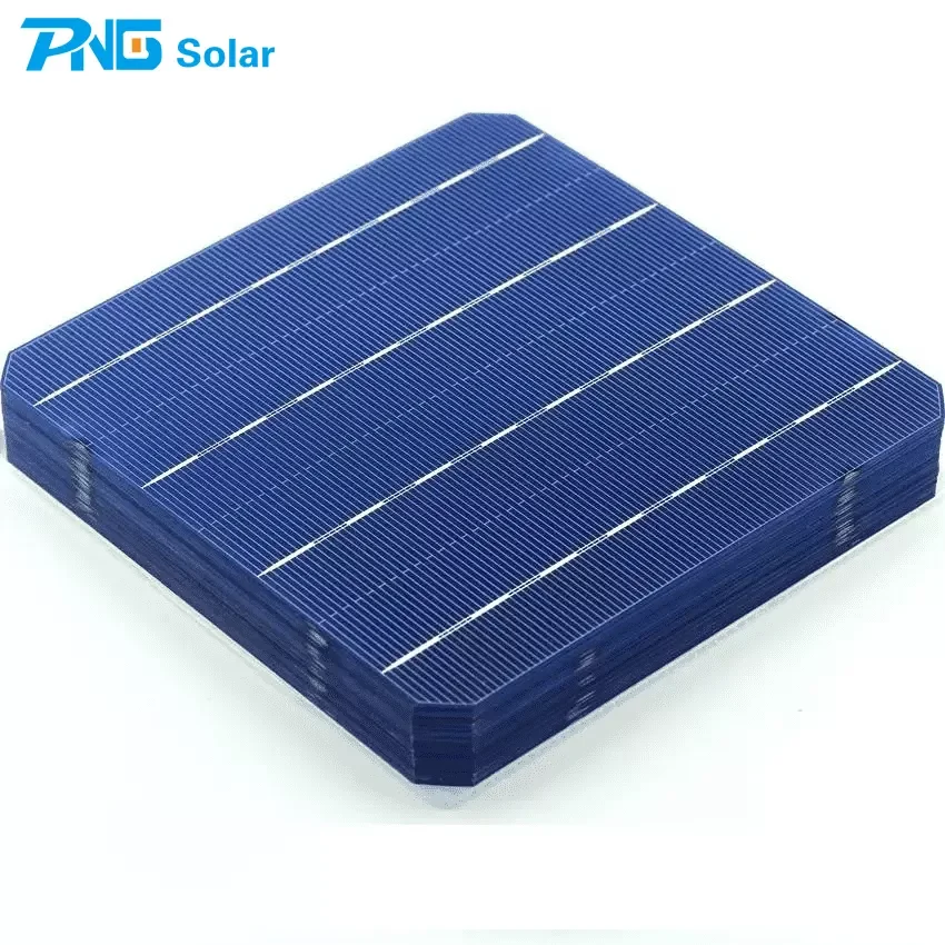 PNG Solar Cell  Factory wholesale 5BB PERC Polycrystalline Silicon 158.75mm High Efficiency up to 22.6%with 25years warranty