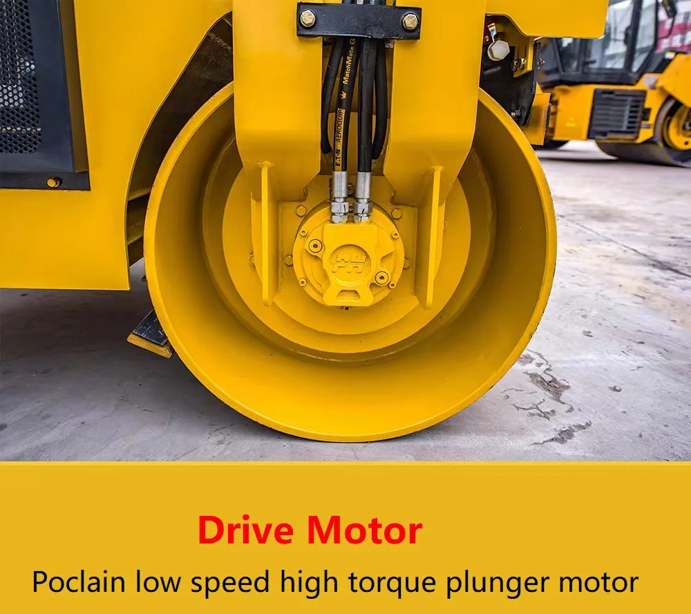 3ton Vibratory Road roller tire combined hydraulic Compactor with double drum for sale