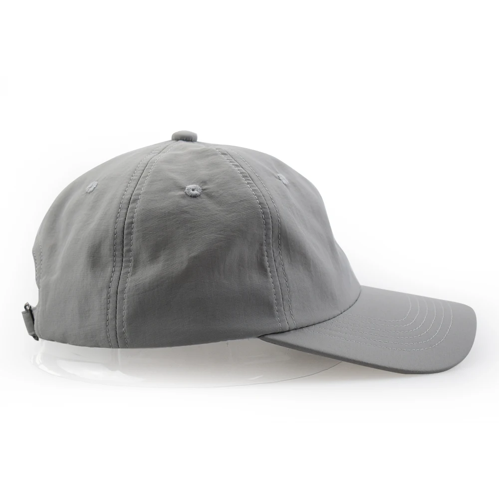 5 % OFF high quality 6 panel black nylon cap unstructured  nylon dad hat