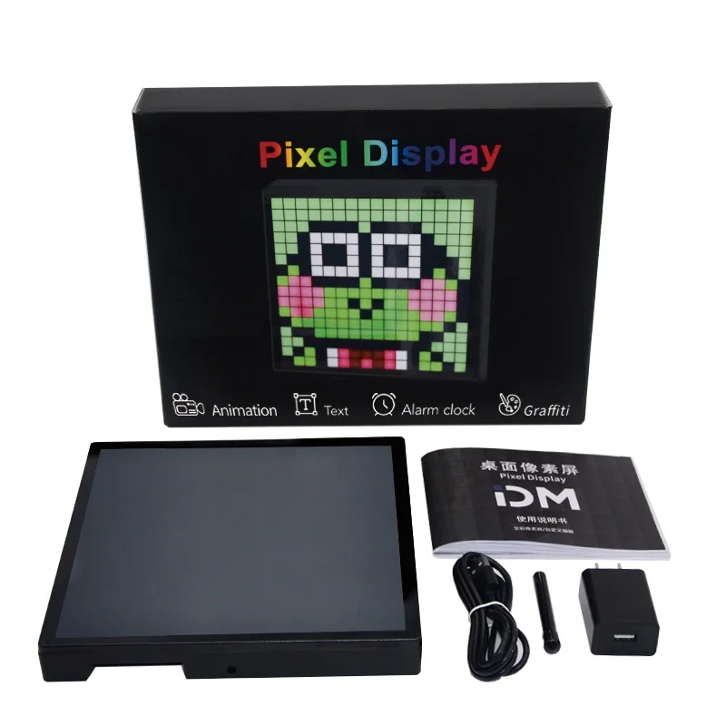 LED Matrix Pixel Display Smart App Control DIY Digital Photo Frame Pixel Programmable Screen Game Room Desktop Decor Night Light