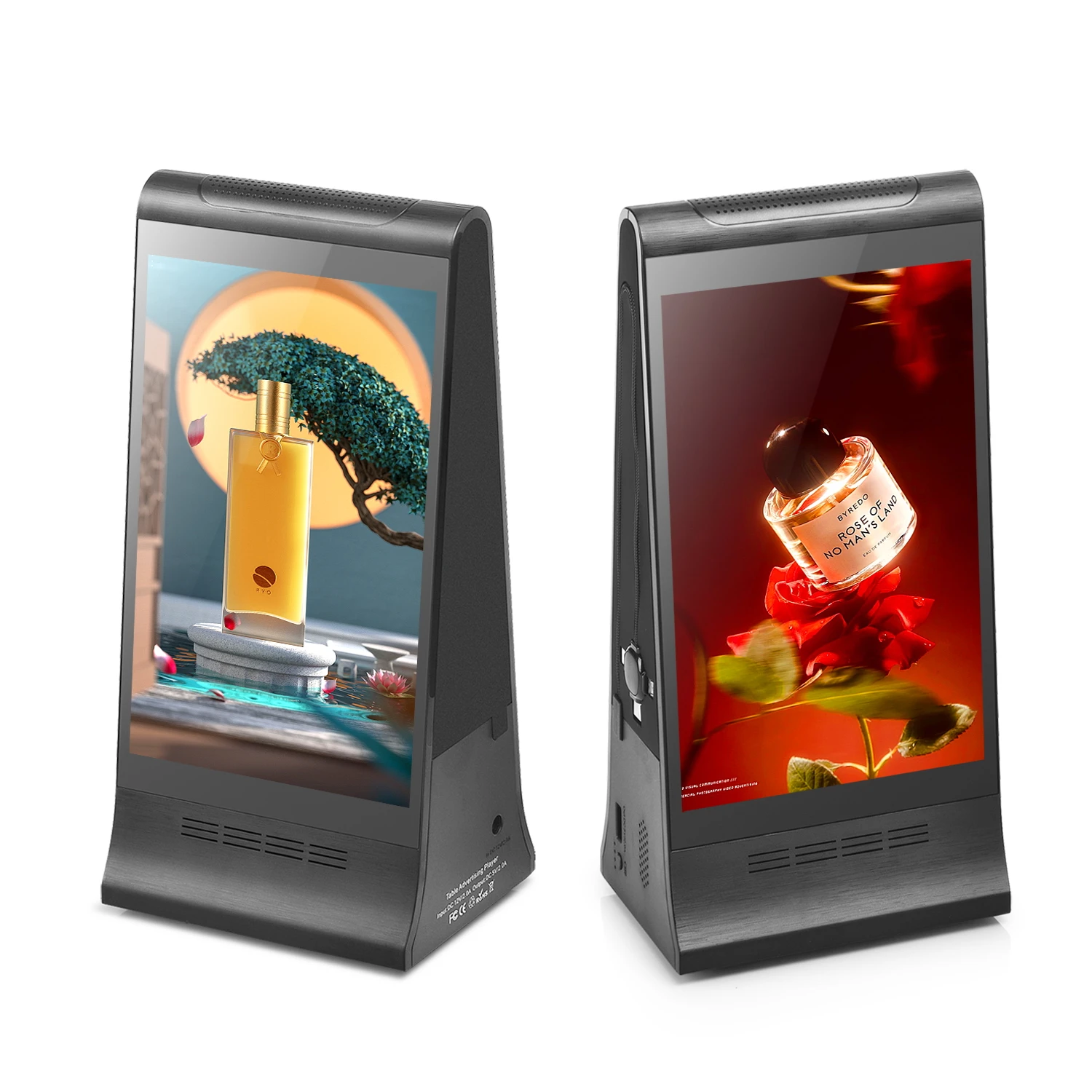 Hot-selling FYD-868 PLUS X double side 8 inch LCD touch screen android 8.1 wifi digital signage display table menu display