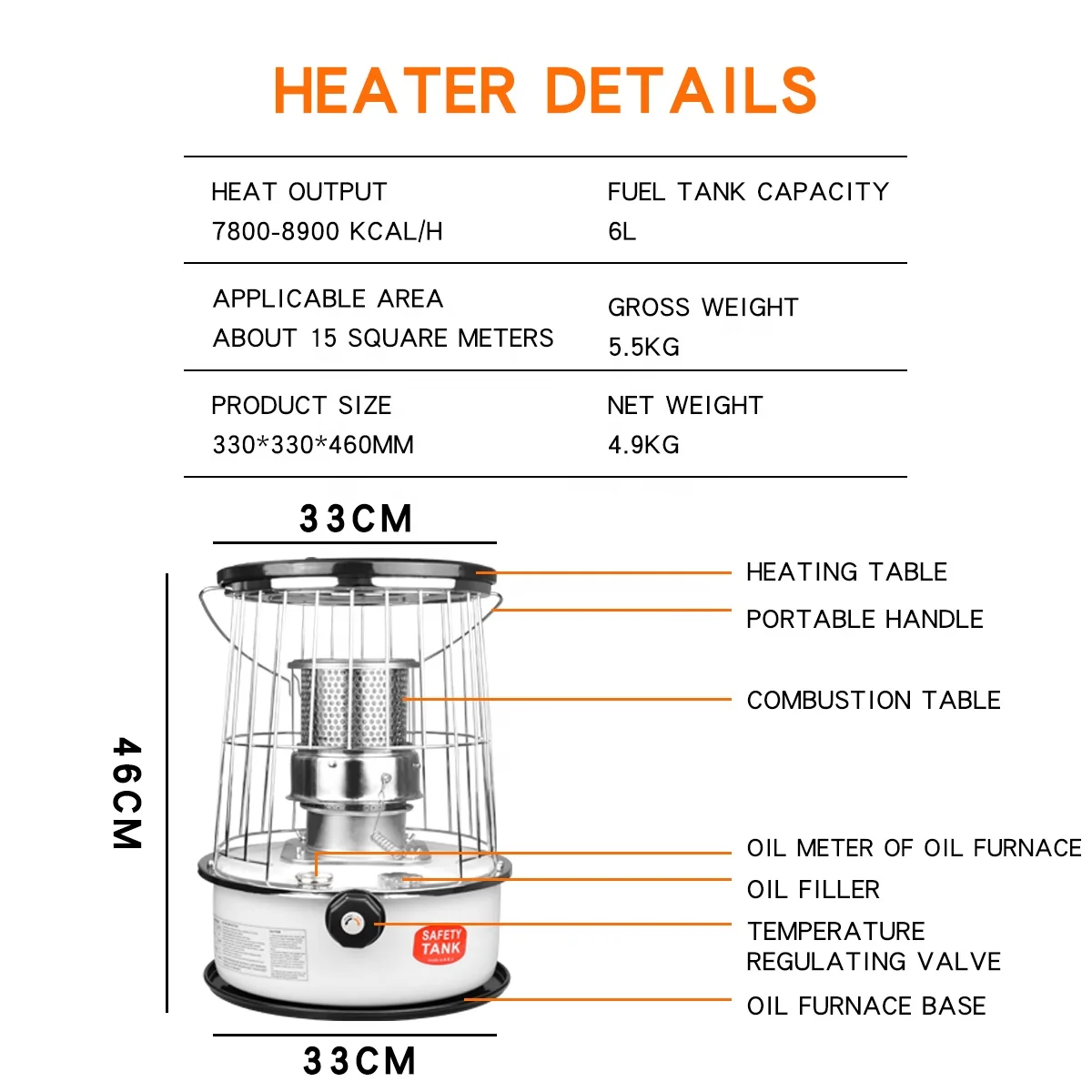Cheap Heater Indoor/Outdoor Mini kerosene Stove Portable Kerosene Heaters With Spare Parts