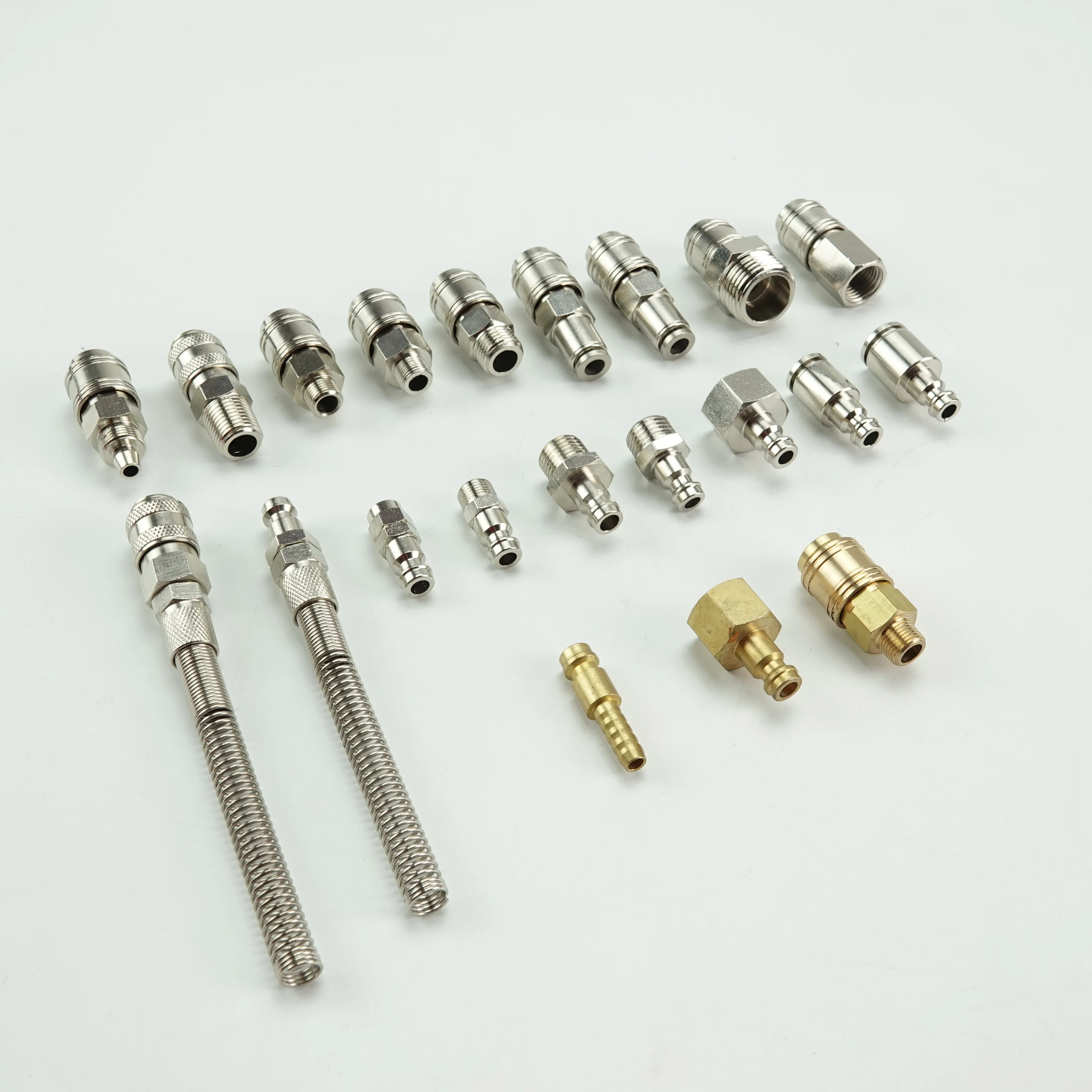 Mini Europe Type Air Coupler Connector Pneumatic Fitting Brass 6mm Parker Rectus type 21
