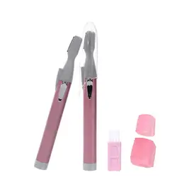 CNAIER AE-816A Battery operated electrical LED lamped lady shaver hair trimmer