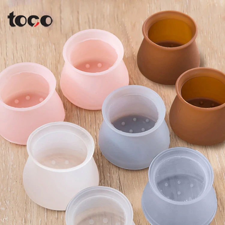 TOCO Silicone Furniture Chair Legs Covers Anti-Slip Table Feet Protection