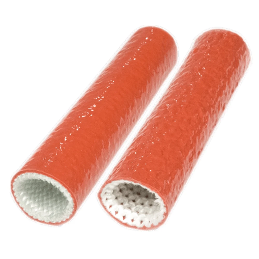 China Factory ID 6 to 150 mm Silicone insulation fiberglass protective hydraulic hose sleeve